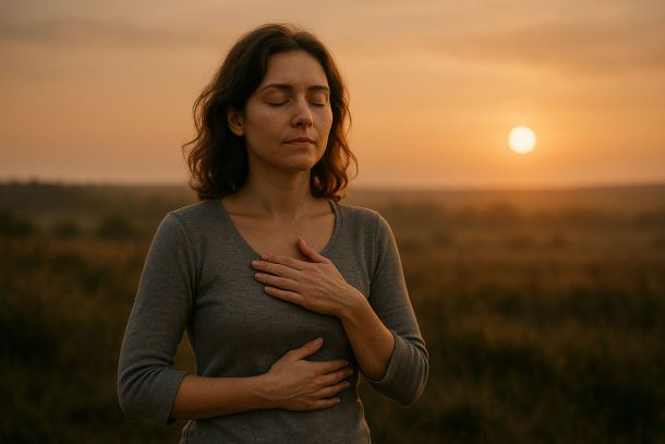 frau-die-ganz-bei-sich-ist